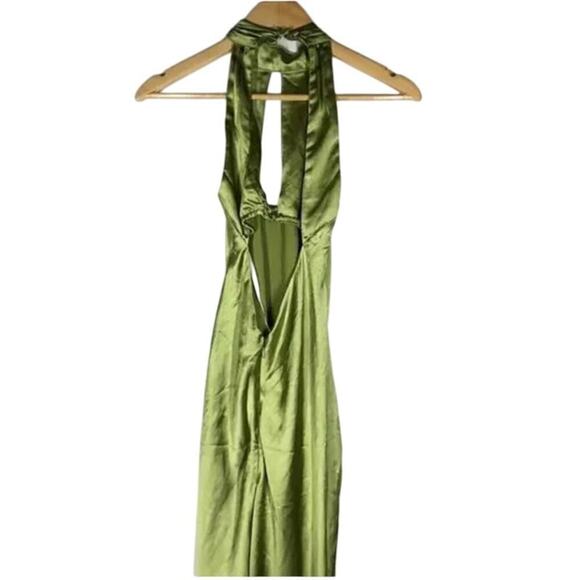 For Love and Lemons Pia Dress Halterback Midi NWT Small - Picture 9 of 9